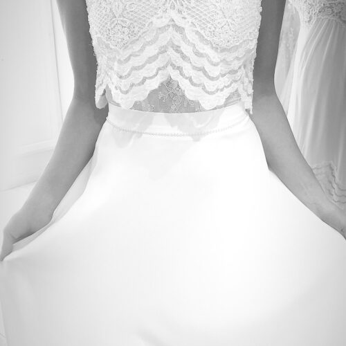 Two pieces wedding dresses