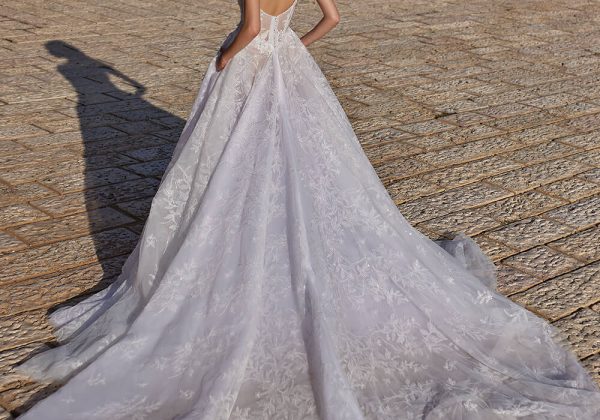 wedding dresses with a trail