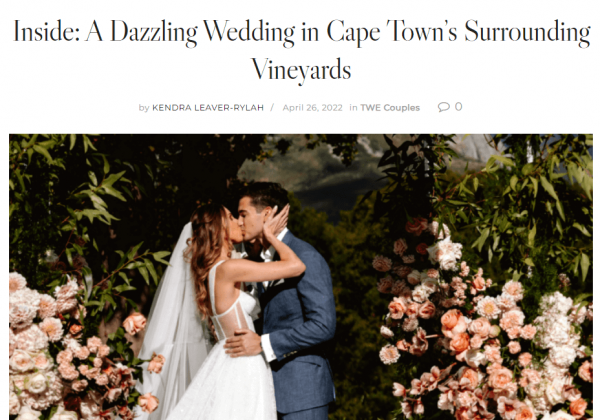 Wedding in Cape Town’s Vineyards London